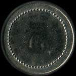 Jeton de n�cessit� de 5 centimes �mis par le Cercle du 17e r�giment d'Artillerie - revers