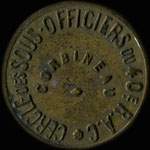 Jeton de 2 francs du Cercle des Sous-Officiers du 40ème R.A.C. - Corbineau basé à Chalons-en-Champagne ex Châlons-sur-Marne (51000 - Marne) - avers