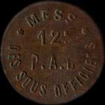 Jeton de n�cessit� de 50 centimes �mis par le Mess des Sous-Officiers du 12e R.A.B. (R�giment d'Aviation de Bombardement) - avers