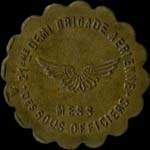 Jeton de n�cessit� de 50 centimes �mis par le Mess des Sous-Officiers de la 21e Demi-Brigade A�rienne - avers