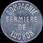 Jeton de n�cessit� de 50 centimes �mis par La Compagnie Fermi�re de Luchon (31110 - Haute-Garonne) - avers
