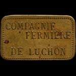 Jeton de n�cessit� de 1 franc �mis par La Compagnie Fermi�re de Luchon (31110 - Haute-Garonne) - avers