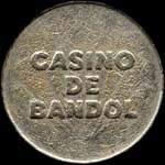 Jeton de n�cessit� de 2 francs �mis par le Grand Casino de Bandol (83150 - Var) - avers