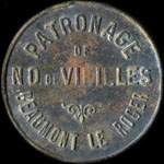Jeton de n�cessit� de 10 centimes �mis par le Patronage de N.D. de Vieilles � Beaumont-le-Roger (27170 - Eure) - avers