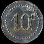 Jeton de n�cessit� de 10 centimes �mis par le Patronage de N.D. de Vieilles � Beaumont-le-Roger (27170 - Eure) - revers