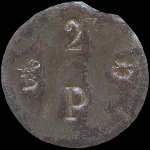 Jeton de n�cessit� de 2 kg de pain �mis par B. P. (Mairie) � Bernay (27300 - Eure) - avers