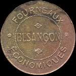 Jeton de nécessité de 10 centimes émis par les Fourneaux Economiques de Besançon (25000 - Doubs) - avers