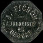 Jeton de n�cessit� de 12 1/2 centimes �mis par J. Pichon - Aubergiste au Bessat (42660 - Loire) - avers