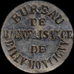 Jeton de nécessité de 1 kilo émis par le Bureau de Bienfaisance de Billy-Montigny (62420 - Pas-de-Calais) - avers