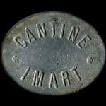 Jeton de nécessité de 50 centimes émis par la Cantine Imart du 153e RI à Bitche (57230 - Moselle) - avers