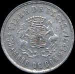 Jeton de n�cessit� de 5 centimes �mis en 1922 par la Chambre de Commerce de Blois (41000 - Loir-et-Cher) - avers