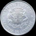 Jeton de n�cessit� de 10 centimes �mis en 1922 par la Chambre de Commerce de Blois (41000 - Loir-et-Cher) - avers