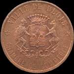 Jeton de n�cessit� (pi�ce d'essai) de 20 centimes �mis en 1918 par la Chambre de Commerce de Blois (41000 - Loir-et-Cher) - revers