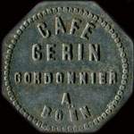 Jeton de n�cessit� de 12 1/2 centimes �mis par le Caf� Gerin - Cordonnier � Bo�n (42130 - Loire) - avers