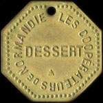 Jeton de nécessité de dessert émis par Les Coopérateurs de Normandie à Bonsecours (76240 - Seine-Maritime) - avers