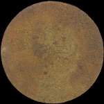 Jeton de n�cessit� de 50 centimes �mis par la Manufacture de Chapeaux Brun Jeune � Bort-les-Orgues (19110 - Corr�ze) - revers