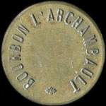 Jeton de 10 centimes de Bourbon-l'Archambault (03160 - Allier) - avers