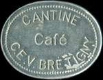 Jeton de Caf� �mis par la Cantine C.E.V. Bretigny � Br�tigny-sur-Orge (91220&nbsp;-&nbsp;Essonne) - avers