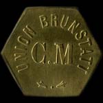 Jeton de nécessité sans valeur indiquée émis par l'Union Brunstatt - C.M (Cerlce Musical) à Brunstatt (68350 - Haut-Rhin) - avers