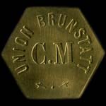 Jeton de n�cessit� sans valeur indiqu�e �mis par l'Union Brunstatt - C.M (Cerlce Musical) � Brunstatt (68350 - Haut-Rhin) - revers