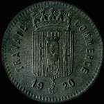 Jeton de 10 centimes 1920 de la Fédération du Commerce du Calaisis à Calais (62100 - Pas-de-Calais) - avers