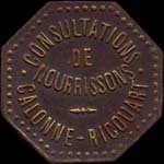 Jeton de 1 franc des Consultations de nourrissons � Calonne-Ricouart (62470 - Pas-de-Calais) - avers