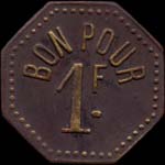 Jeton de 1 franc des Consultations de nourrissons � Calonne-Ricouart (62470 - Pas-de-Calais) - revers
