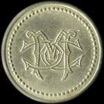 Jeton de 1 franc �mis par le Casino Municipal � Canet-en-Roussillon (66140 - Pyr�n�es-Orientales) - avers