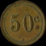 Jeton de 50 centimes émis par Armel Bonnet à Cannes (06150 - Alpes-Maritimes) - revers