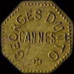 Jeton de 3 francs émis par Georges Dutto à Cannes (06150 - Alpes-Maritimes) - avers