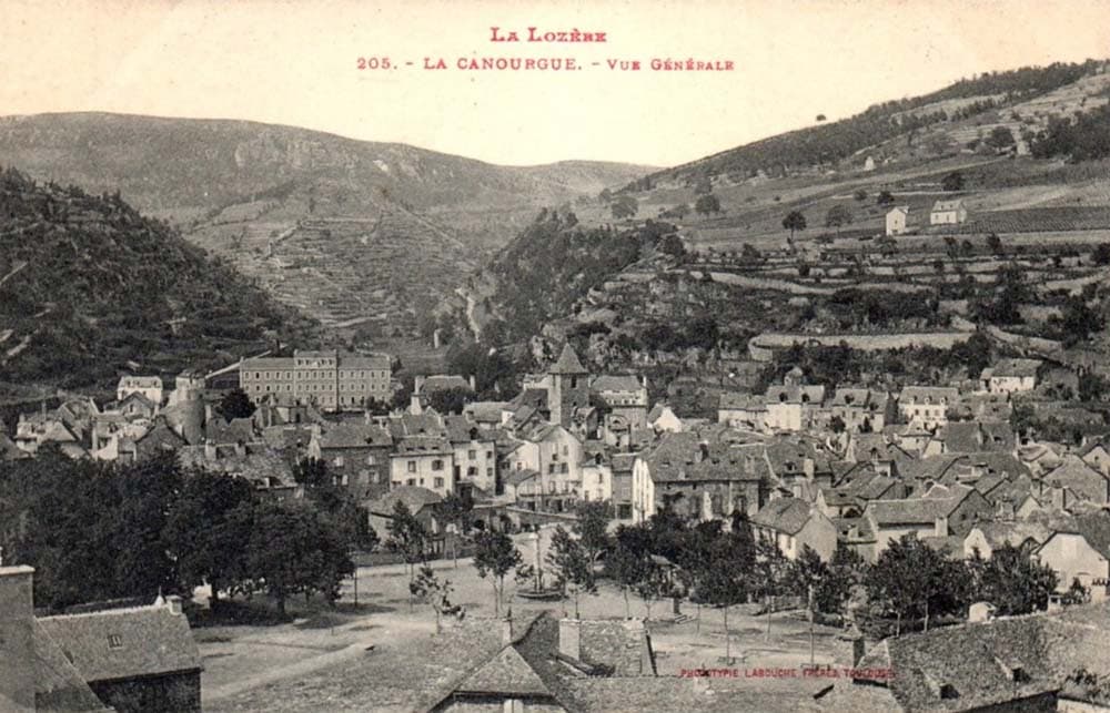 La Canourgue (48500 - Loz�re) - Vue g�n�rale