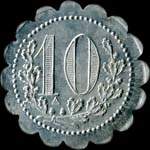 Jeton de 10 centimes de l'Association Sportive de Carcassonne (11000 - Aude) - revers