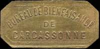 Jeton de 2 kg de pain bis blanc type 2 du Bureau de Bienfaisance de Carcassonne (11000 - Aude) - avers
