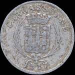 Jeton de 5 centimes 1917 de l'Union des Commerçants de Carcassonne (11000 - Aude) - avers
