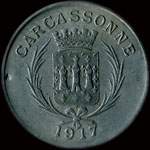 Jeton de 10 centimes 1917 type 2 de l'Union des Commerçants de Carcassonne (11000 - Aude) - avers
