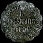 Jeton de 2 francs des Grands Magasins du Coin de Rue - L. Tresgauts à Carentan (50500 - Manche) - avers