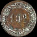 Jeton de 10 centimes de la Soci�t� de Charit� Maternelle de Castelnaudary (11400 - Aude) - avers