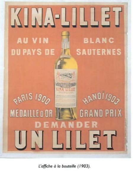 Kina-Lillet au vin blanc du pays de Sauternes - Paris 1900 M�daille d'Or - Hano� 1903 Grand Prix - demander un Lillet - L'affiche � la bouteille (1903)