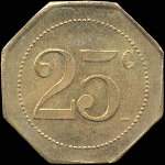 Jeton de 25 centimes Au Printemps - Ch. Desplats à Castres (81100 - Tarn) - revers