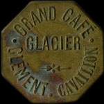 Jeton de 1 franc du Grand Caf� Glacier Cl�ment � Cavaillon (84300 - Vaucluse) - avers