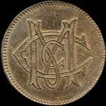 Jeton de 5 francs du Casino Municipal de Cayeux-sur-Mer (80410 - Somme) - revers