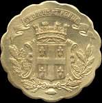 Jeton de 5 centimes de la Ville de Chalons-en-Champagne ex Châlons-sur-Marne - Fourneaux économiques (51000 - Marne) - avers