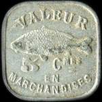 Jeton de 5 centimes des Produits F�lix Potin - Bouillin � Ch�lon-Tournus-Chagny (71100 - Sa�ne-et-Loire) - revers