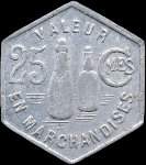 Jeton de 25 centimes des Produits F�lix Potin - Bouillin � Ch�lon-Tournus-Chagny (71100 - Sa�ne-et-Loire) - revers