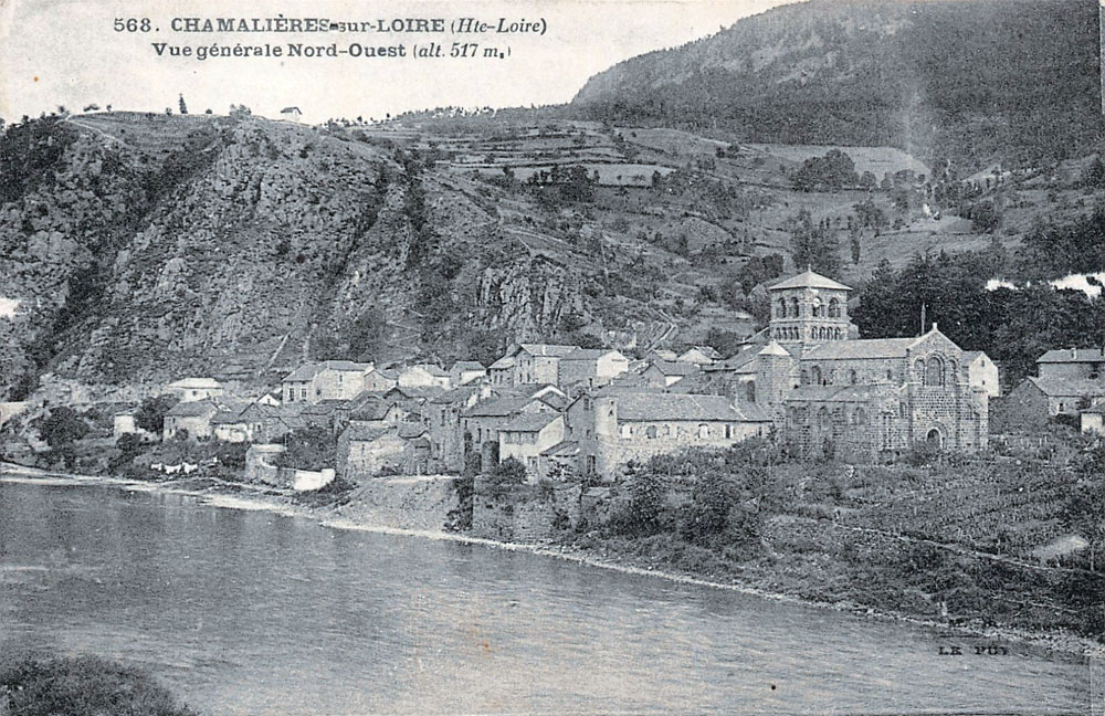 Chamali�res-sur-Loire (43800 - Haute-Loire) - Vue g�n�rale Nord-Ouest