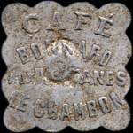 Jeton de 25 centimes du Café Bonnard aux Platanes au Chambon-Feugerolles (42500 - Loire) - avers