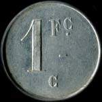 Jeton de 1 franc de l'Economat - Laminoirs de Champigneulles (54250 - Meurthe-et-Moselle) - revers