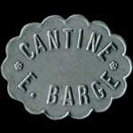 Jeton de 50 centimes de la Cantine E. Barge du 91e R�giment d'Infanterie - avers
