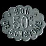 Jeton de 50 centimes de la Cantine E. Barge du 91e R�giment d'Infanterie - revers