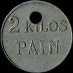Jeton de 2 kg de pain de La Soci�t� Saint-Vincent-de-Paul � Chartres (28000 - Eure-et-Loir) - revers